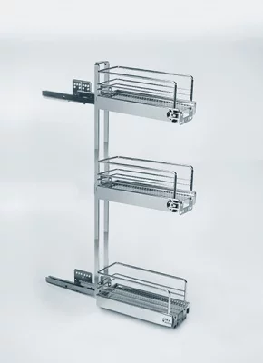 Kessebohmer: Пенал выдвижной, 3 полки, для каркаса шириной 150 мм