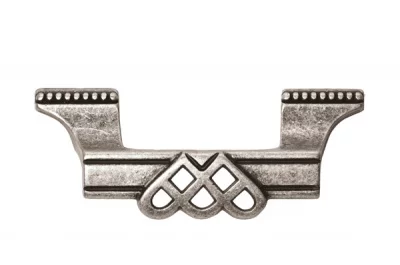 Ручка-скоба 64мм, отделка серебро старое