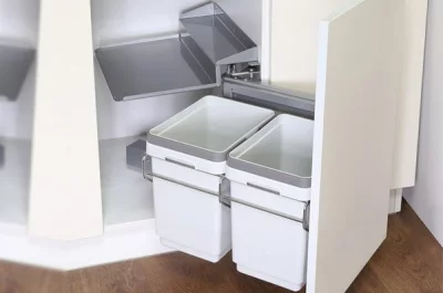 Набор для раздельного сбора мусора, в базу 450, левый С ДОВОДЧИКОМ