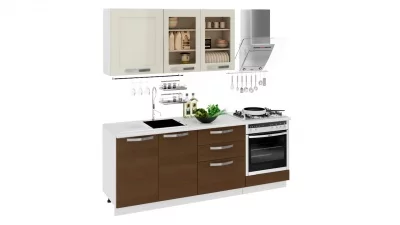 Кухонный гарнитур длиной - 210 см (со шкафом НБ)