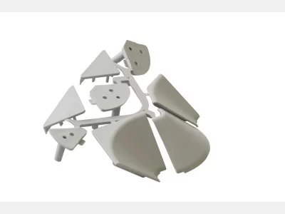 Комплект соединителей пристеночного бортика под вставку FIRMAX,(8частей) пластик, серый