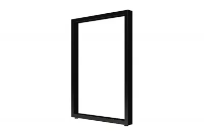 Опора для стола Мадрид l.595, h.870, отделка черный бархат (матовый)