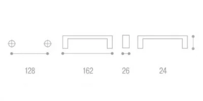 Giusti: Ручка металлическая классическая - WMN.712.128.00A8