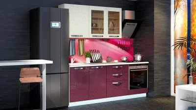 Кухонный гарнитур длиной - 210 см (со шкафом НБ)