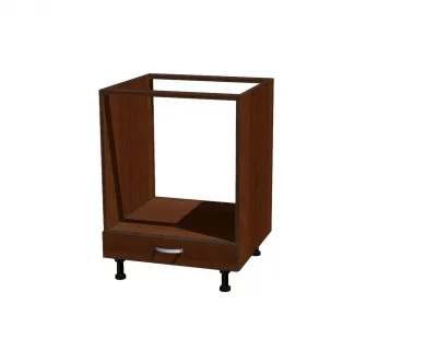 Корпус шкафа под встраиваемую плиту (с ящичком) 600*560*720