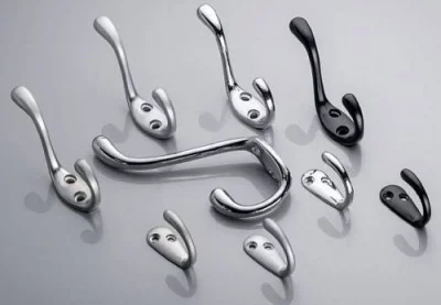 GTV: Мебельный крючок MALAGA L, сатин WA-MALAG-A0-02