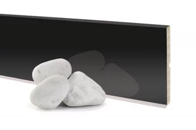 0330 Цоколь ПВХ H.120, L=4000, черный глянец NEW