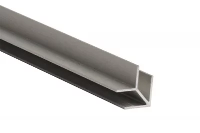 Профиль угловой универсальный 600мм для стеновых панелей, отделка алюминий