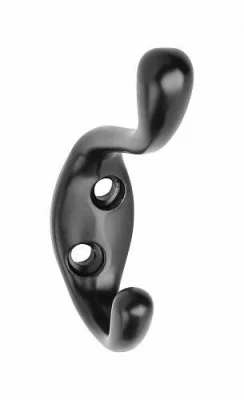 GTV: Мебельный крючок MALAGA M, черный WA-MALAG-B0-20
