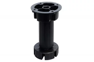 Ножка под цоколь H.100 (95-130) неразборная, черная