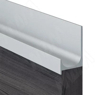 Профиль-ручка врезная для фасада 16/18мм, алюминий матовый, L-3000мм (PH.RU07.3000.AL PR)