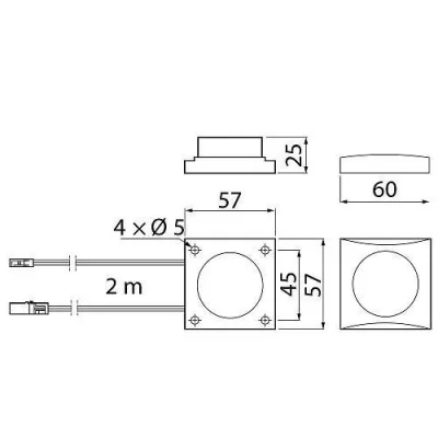 GTV: Включатель, регулятор температуры света (теплый-холодный), черный AE-WLKON-20