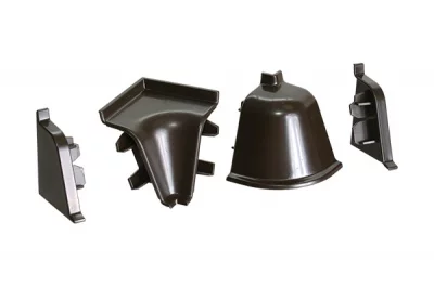 Комплект угловых элементов для овального бортика, цвет табак