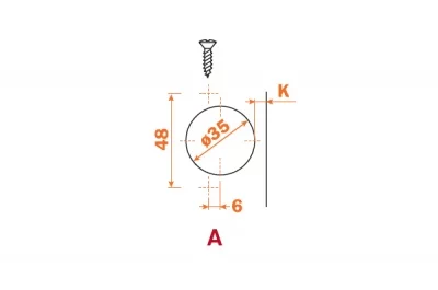 Петля 110" полунакладная с доводчиком