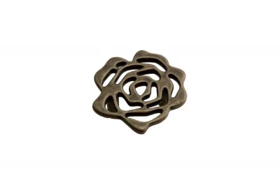 Ручка-скоба 32мм, отделка бронза "Флоренция"