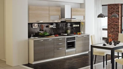 Кухонный гарнитур длиной - 300 см (со шкафом НБ)