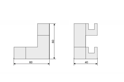 Вешалка, отделка алюминий