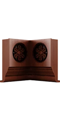 Накладка на ФН фигурный внутренний угол 90, коллекция Наяда