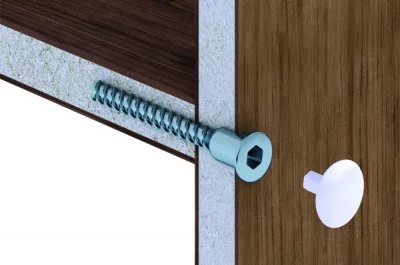 Стяжка конфирмат 5х40 под отвертку, отделка цинк (упаковка 4000 штук)