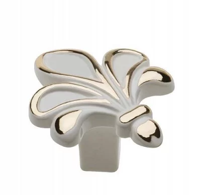 GTV: Ручка ROYAL3-1, белый/золото: GZ-ROYAL3-1-10-03