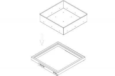 Поддон Н=121, для рамки в базу 830, арабика
