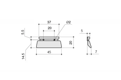 Накладка декоративная, отделка бронза &quot;Валенсия&quot;
