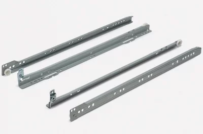 208/55.6 Комплект роликовых направляющих L=550мм с регулировкой, серый металлик