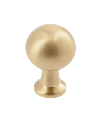 GTV: Ручка NORD кнопка, брашированное золото: GZ-NORD-1-18