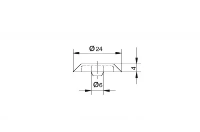 Заглушка к ножкам под цоколь, коричневая