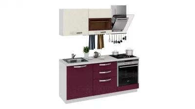 Кухонный гарнитур длиной - 180 см (со шкафом НБ)