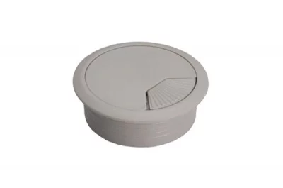 Заглушка кабель-канал, d.60, отделка серый