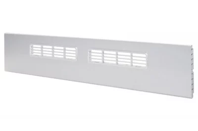 182/805 Решётка вентиляционная для цоколя ПВХ Н.120, L=600, под шлифованный алюминий