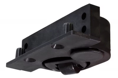 Регулируемая колёсная опора, левая, отделка чёрная