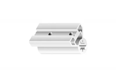 Соединительный блок 90&quot; для профиля 50х50 (под винт М8)