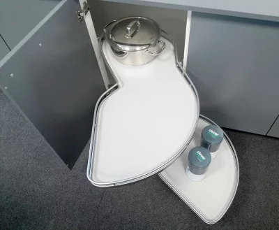 Kessebohmer: «ЛеМанс» отделка ТИТАН, правый, с доводчиками, для ширины фасадов 450 Kessebohmer: «ЛеМанс» отделка ТИТАН, правый, с доводчиками, для ширины фасадов 450