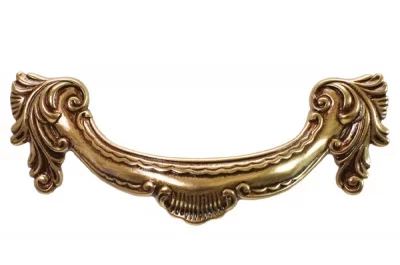 Ручка-скоба 64мм, отделка бронза с красной патиной