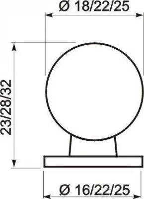 GTV: Ручка мебельная WP 1155, хром GZ-WP1155-01