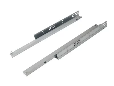 Направляющие скрытого монтажа Firmax (полного выдвижения) L=450мм, для ЛДСП 16 мм с доводчиком, (2 направляющие + 2 крепления)