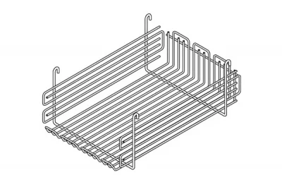 Дополнительная подвесная сетка для продуктов, отделка хром