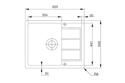 Мойка Sirius SID 611-62/44, цвет кофе, выпуск 3,5", вентиль-автомат, скрытый перелив, сифон в комплекте Мойка Sirius SID 611-62/44, цвет кофе, выпуск 3,5", вентиль-автомат, скрытый перелив, сифон в комплекте