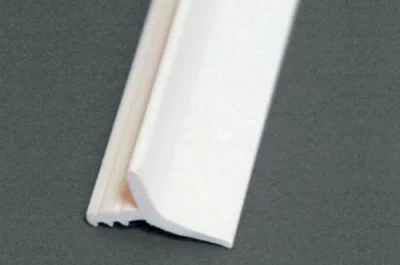 Профиль ПВХ под пропил для крепления витражей, L=4000, отделка белый UN0610