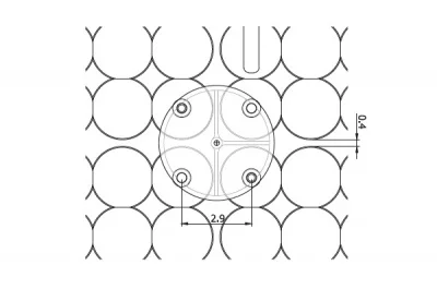 Комплект креплений для навески декоративных панелей, отделка транспарент, 10 шт.