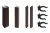 Комплект угловых элементов для цоколя ПВХ H.150, венге