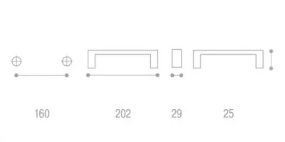 Giusti: Ручка металлическая классическая - WMN.712.160.00A8