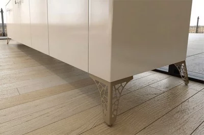 Ножка декоративная Париж, h.150, отделка золото (перламутр)