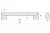 Ручка-скоба 192мм, отделка хром глянец