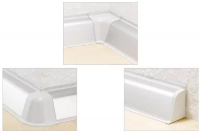 Комплект угловых элементов для овального бортика, цвет белый