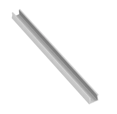 GTV: Алюминиевый профиль GLAX MICRO накладной, (цена за 2 метра): PA-GLAXMICNK-AL