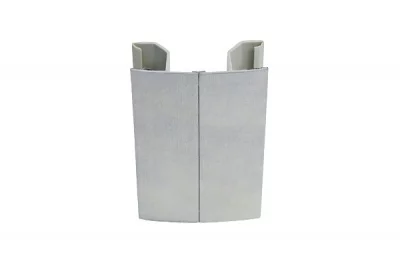 79 Угол универсальный для цоколя ПВХ, L=660, под серебро