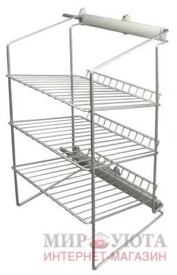 DREAM Полка для обуви, 3-х уровн. выдв., крепл./бок.: ASL3ALGS
